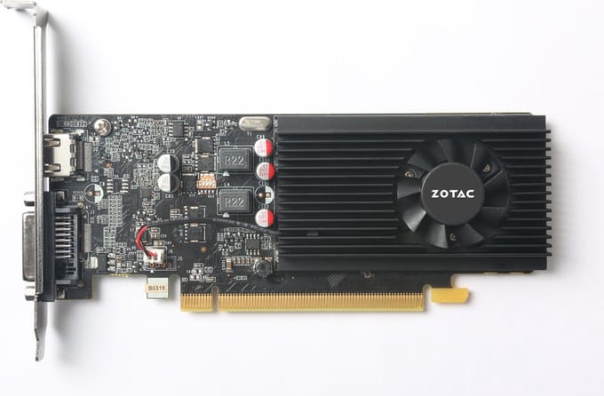 ZOTAC GeForce GT 1030 Low Profile - 2GB GDDR5 RAM - Grafische kaarten