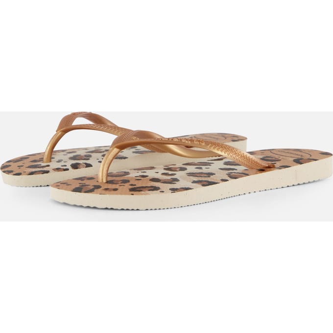 Havaianas Havaianas Leopard Slim Point Slippers beige Rubber