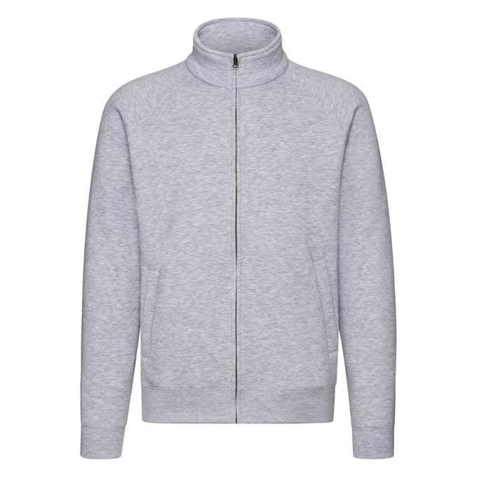 Fruit of the Loom Sweatjack Heren Premium (Heide Grijs)