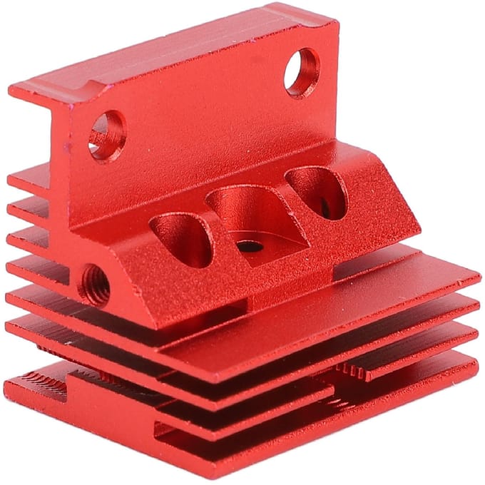 3D Printer Extruder Koellichaam Aluminiumlegering Extruder Koelblok voor K1 Printer Keramische Hotend red