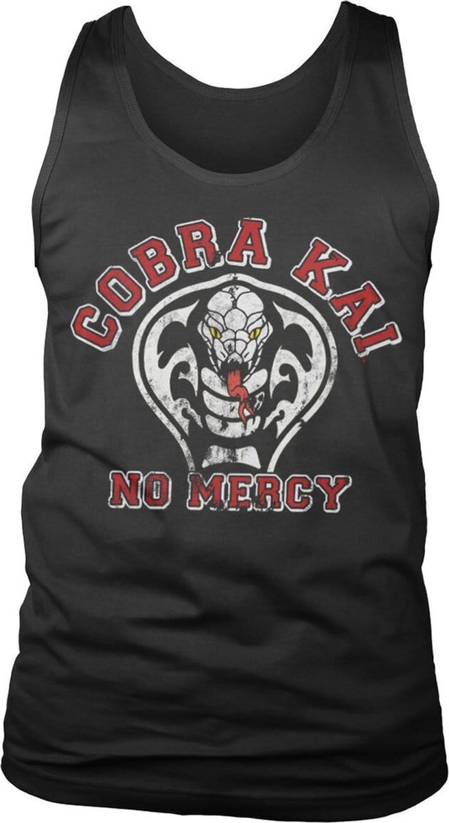Cobra Kai No Mercy tanktop zwart