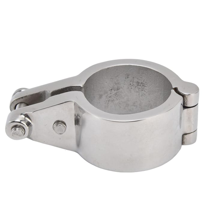 Kaakklem 38mm Top Scharnier Railmontage Fitting 316 RVS Accessoire voor Boot Schip gray