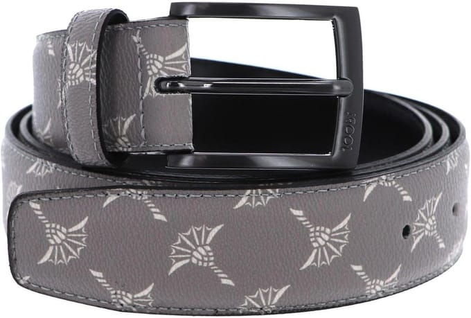 Dames Riem - Modieuze Ceintuur - Outfit Completeren - Logo Patroon Print - 35 CM Breed - Lichtgrijs