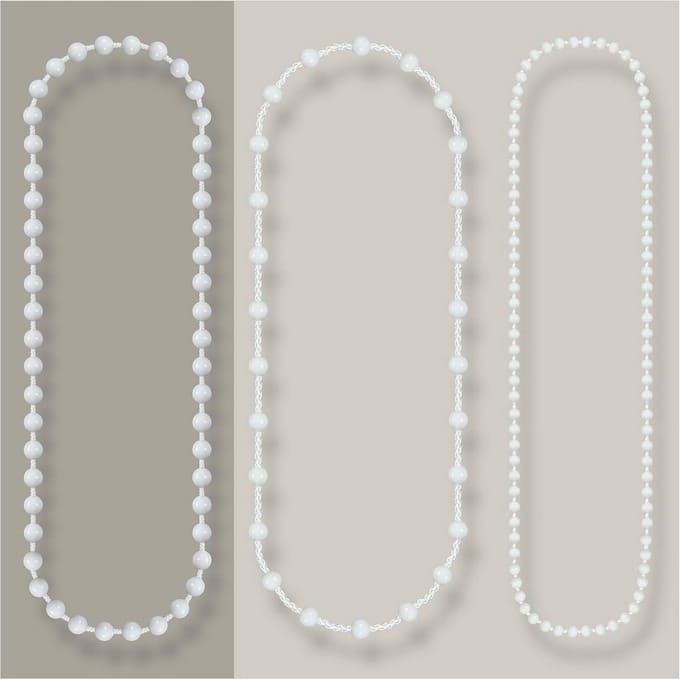Eindeloze Rolgordijnketting Vervangen Wit 100 cm 4.5 x 6 mm