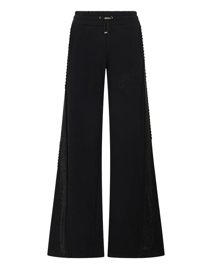 Skater Fit Tracksuit Pants Strass Band