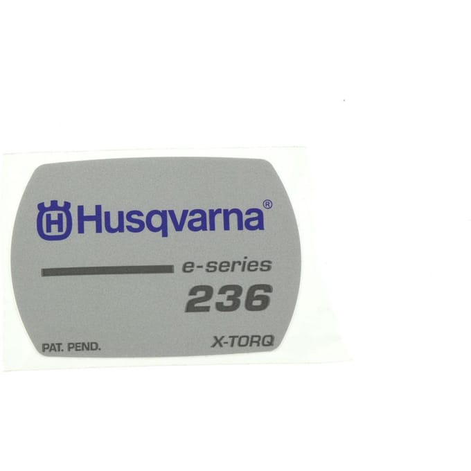 Husqvarna 236e starterkap sticker