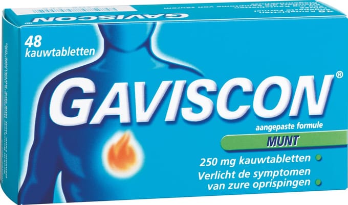 Gaviscon Munt - Maagzuurremmer - 48 Kauwtabletten