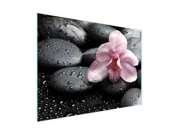 TMK ArtDeko - Snijplank - 40x30 cm - Glas - Orchidee Motief
