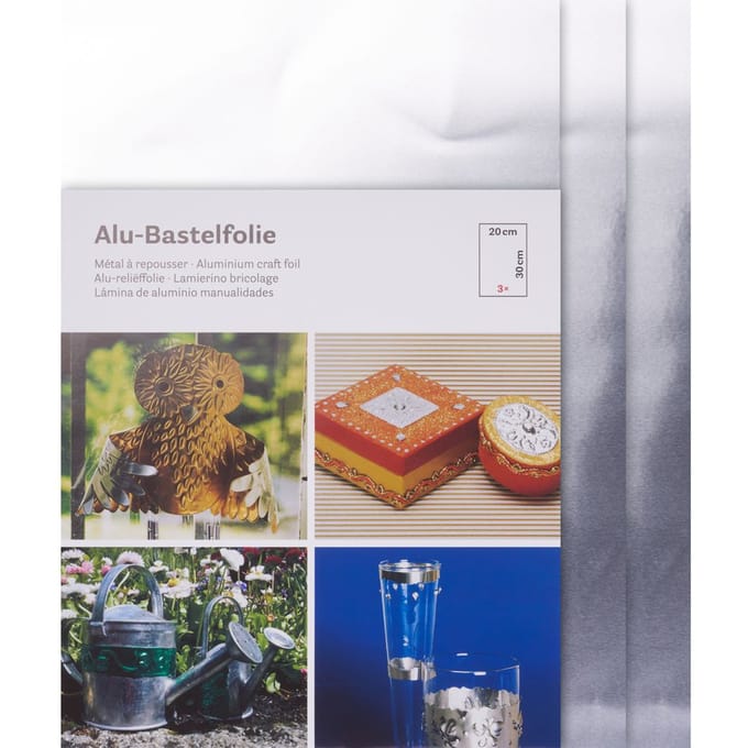 Aluminium knutselfolie - Zilver/Zilver
