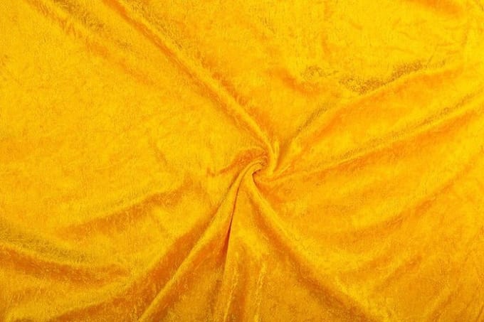 Velours de panne stof - Okergeel 34 - 1 meter