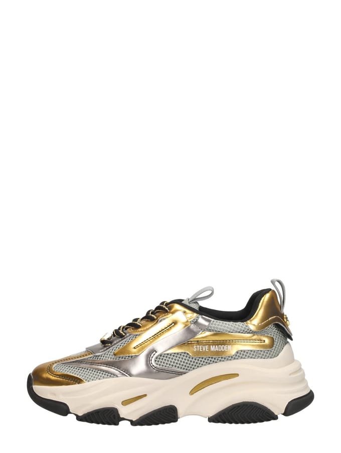 Dames Sneakers Steve Madden Possession-e Ice/gold Goud - Maat 37