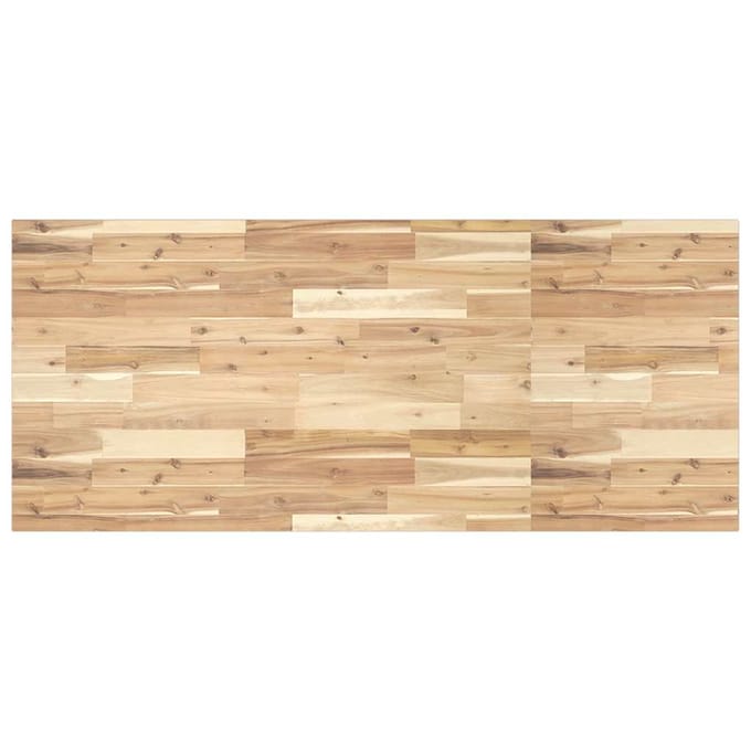 vidaXL Bureaublad 120x60x2 cm onbehandeld massief acaciahout
