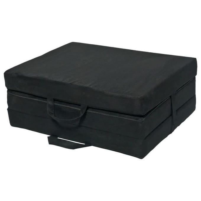 Matelas matelas pliable invité 200x120x10 cm noir