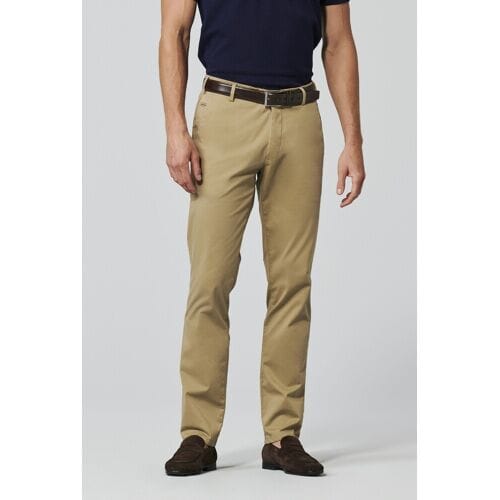 Broek Bonn Meyer Exclusive Cotton Silk Blend Super-Stretch Sienna / male