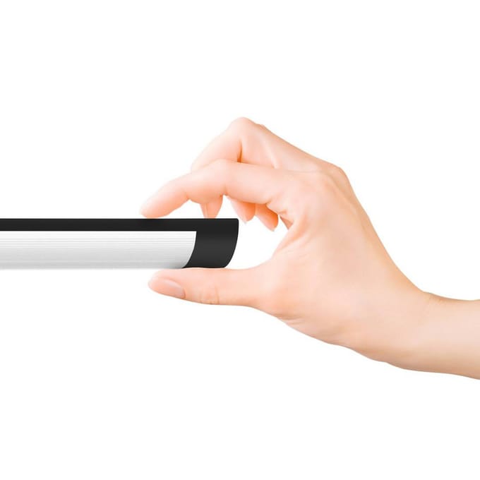 Milagro Lighting LED plafondlamp Batten, lengte 60 cm, aluminium, zwart, 4.000 K