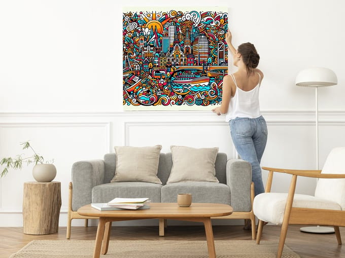 Kunstprint | Wanddecoratie | Dibond | 30 × 30 cm