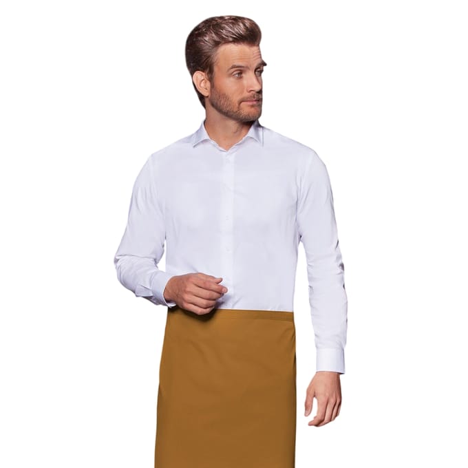 Karlowsky Basic Bistro Contrast Schort (Mosterd)