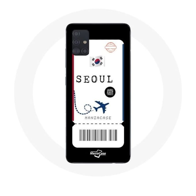 Coque Samsung Galaxy A51 Billet d'avion Seoul Corée du Sud