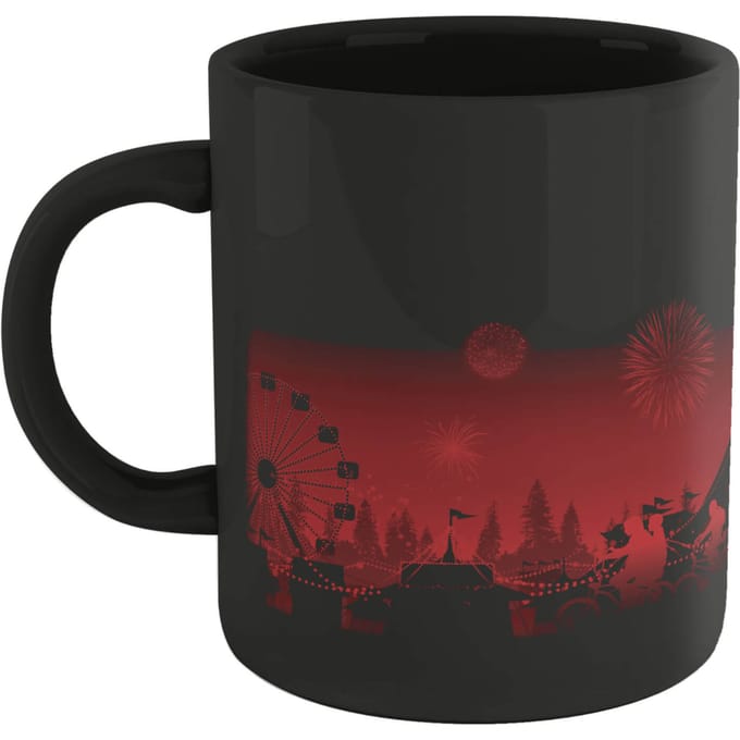Stranger Things Red Carnival Background Mug - Black