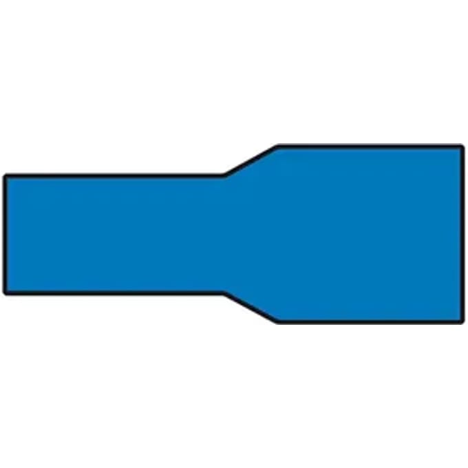 Carpoint Vlakstekkerhuls 1542 Blauw 6,3x0,8mm - 10 Stuks