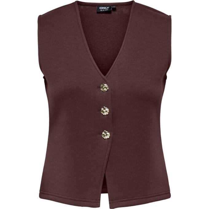 Only Onlnaomi s/l vest swt decadent chocolate/g