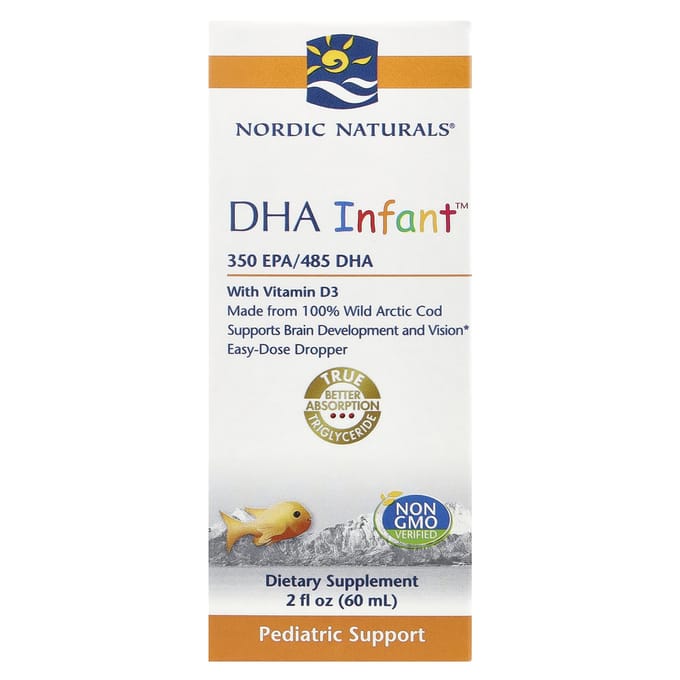 Nordic Naturals, DHA Infant™, avec vitamine D3, 2 fl oz (60 ml)