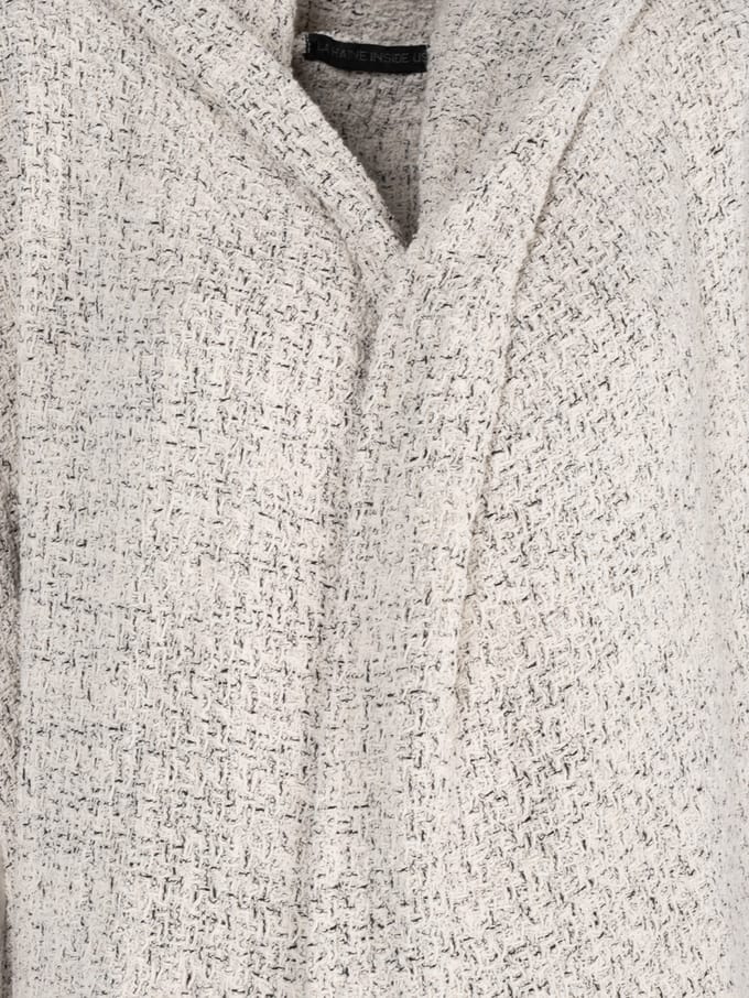La Haine Inside Us Cardigan Asymmetric Vrouw Wit