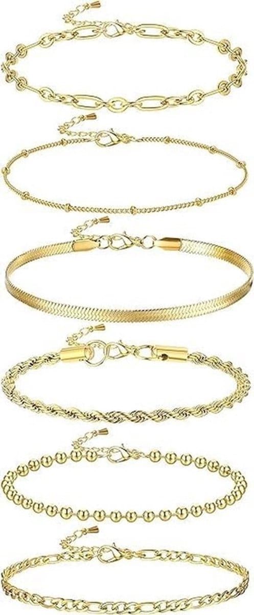 Allecto - Armbandsets - Boho stijl - Verstelbare sieraden - Gelaagde