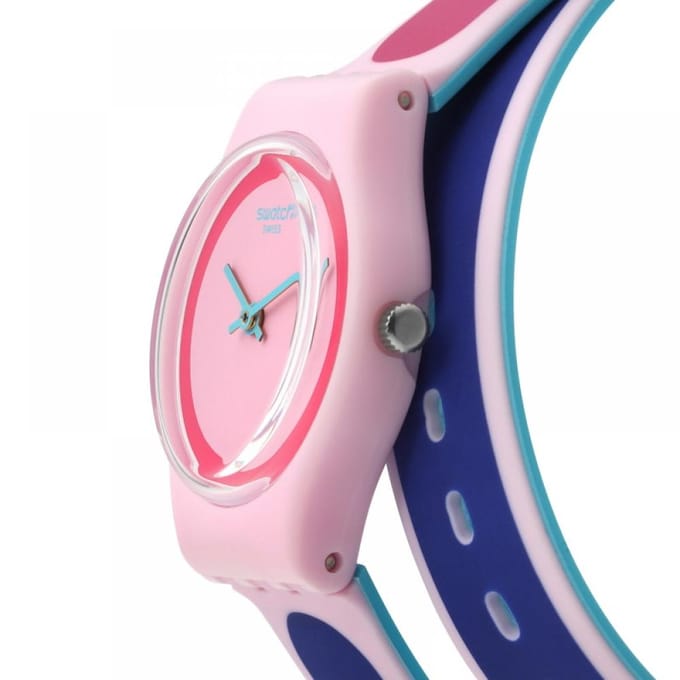 SWatch Lp140 Kauai Dames Urethaan Horloge LP140 pink