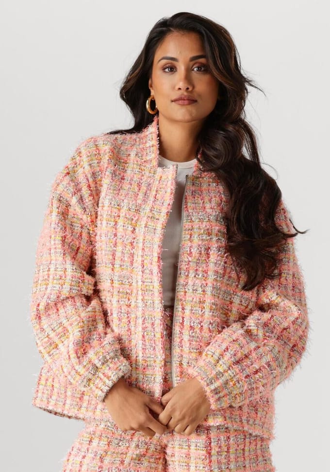 Studio Amaya Fleur Jassen Dames - Zomerjas - Roze - Maat L
