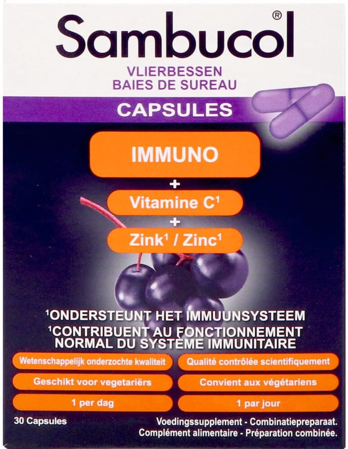 Sambucol - Immuno Forte Capsules - 2 x 30 capsules - Voordeelverpakking