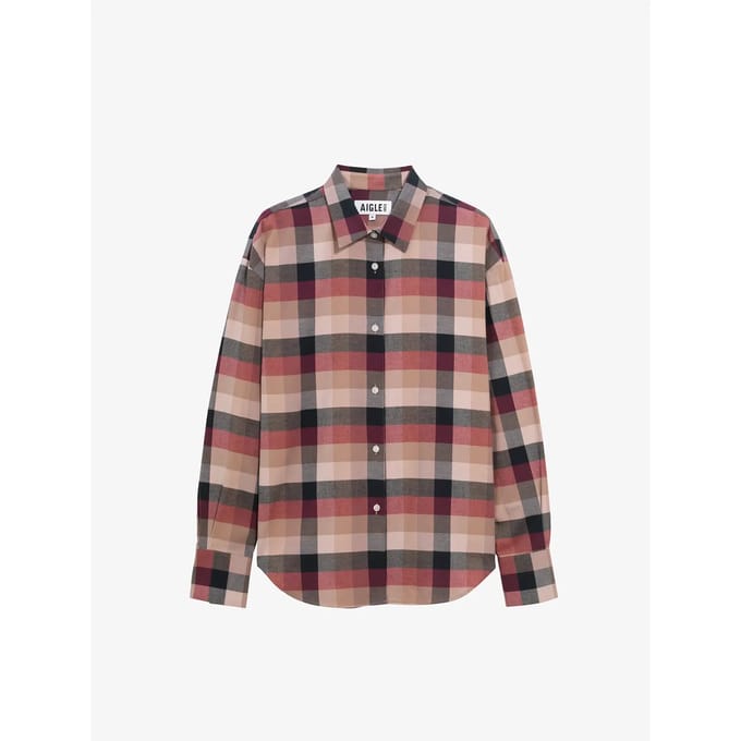 Langarm geruite blouse voor dames Aigle
