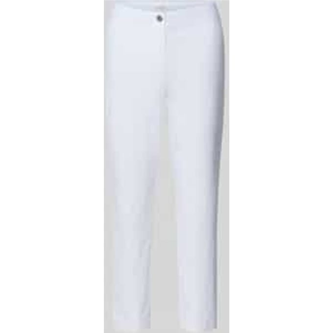 slim fit stoffen broek in verkorte pasvorm
