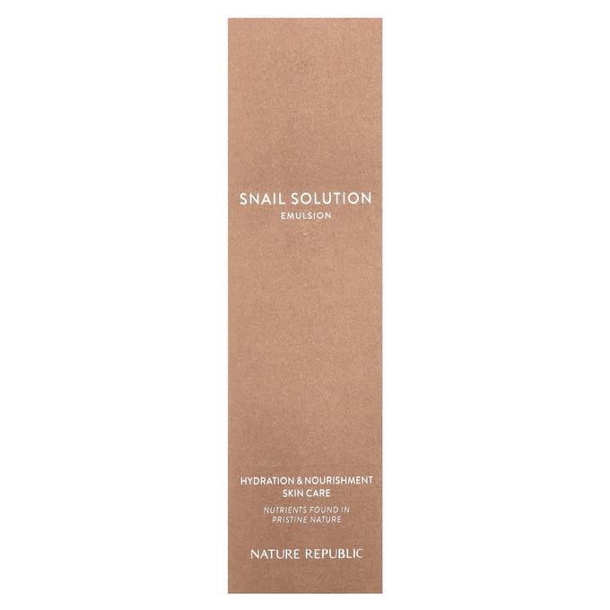 Nature Republic, Snail Solution, Emulsie, 4,05 fl oz (120 ml) gray