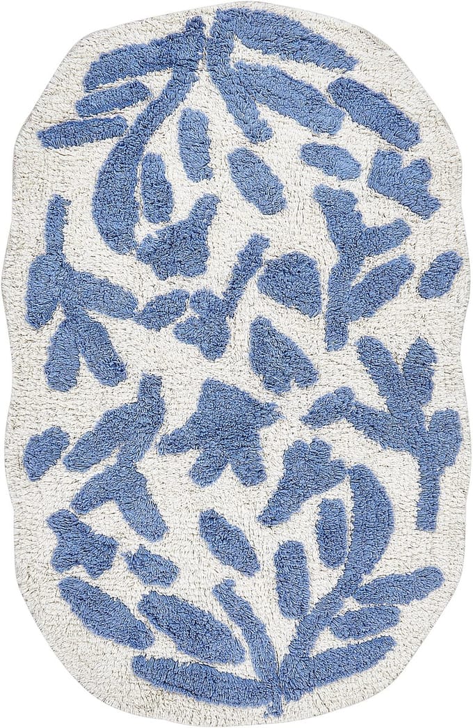 DERIK - Badmat - Gebroken wit - 60 x 90 cm - Katoen