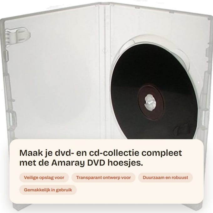 Dailygoody - Amaray Dvd Hoesjes - Transparante Dvd Cases - Set van 25