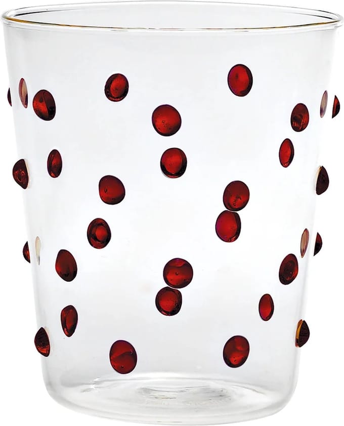 Zafferano Party Water glazen - Rood - 6 Stuks