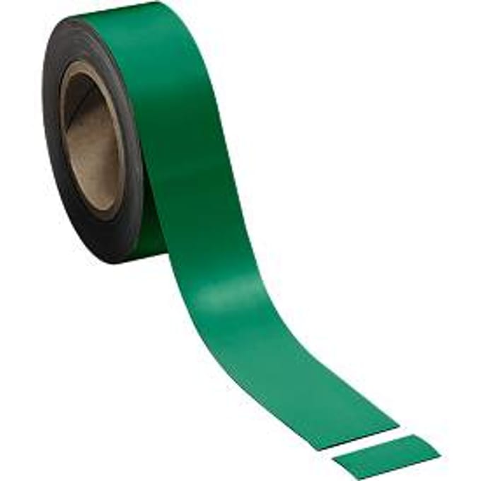 Magneetband, lichtgroen, 50 x 10.000 mm