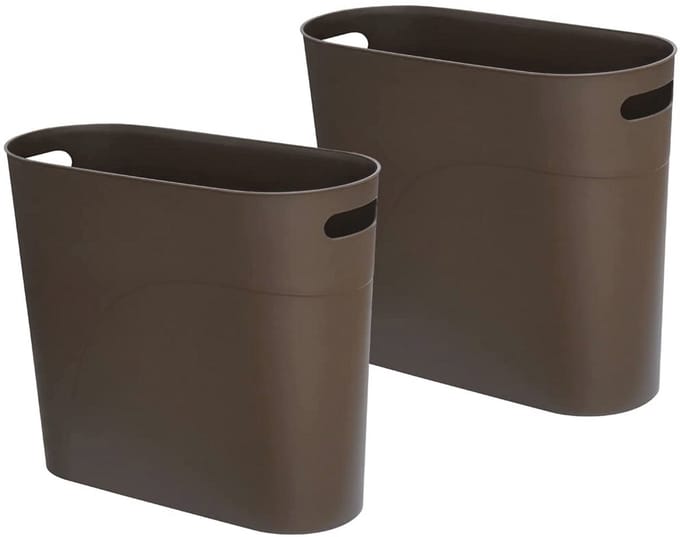 Slanke Vuilnisbak 10L - Set van 2 - Voor Keuken, Badkamer & Kantoor