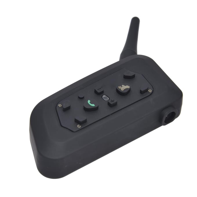 Motorhelm Bluetooth Headset IP65 Waterdicht Motorfietshelm Oortje Verbindt Tot 6 black