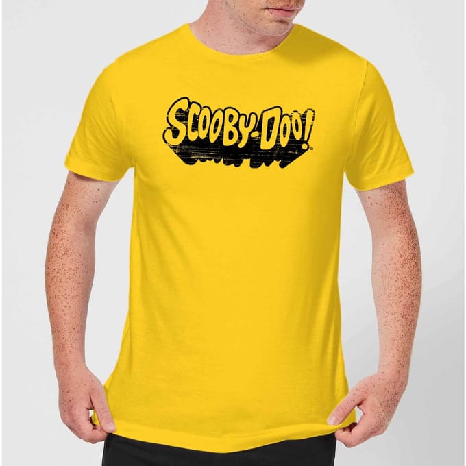 Scooby Doo Retro Mono Logo Men's T-Shirt - Yellow - M