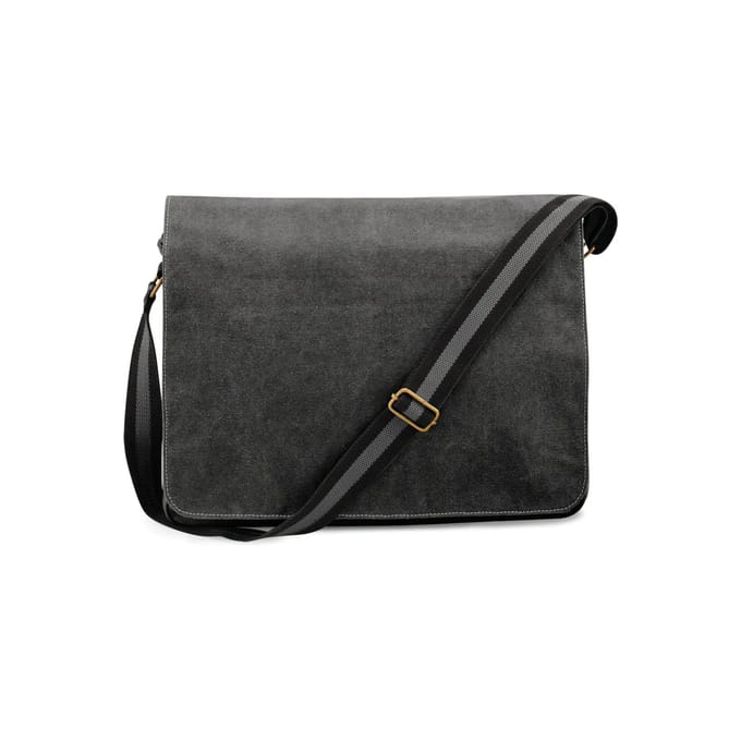 Quadra Vintage Canvas schoudertas Black