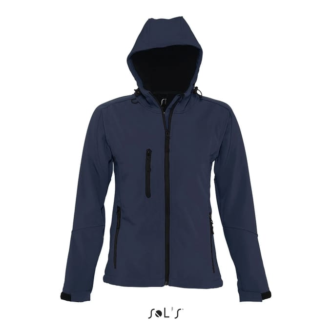 SOL'S Women´s Hooded Softshell Jacket Replay L849 - French Navy - L