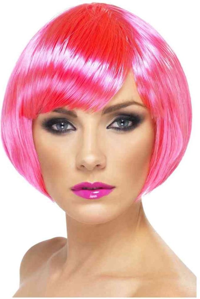 Bubikopf pruik roze
