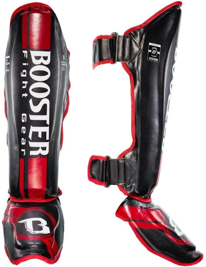 Booster Fight Gear - Scheenbeschermer - V3 - Rood - Maat XL