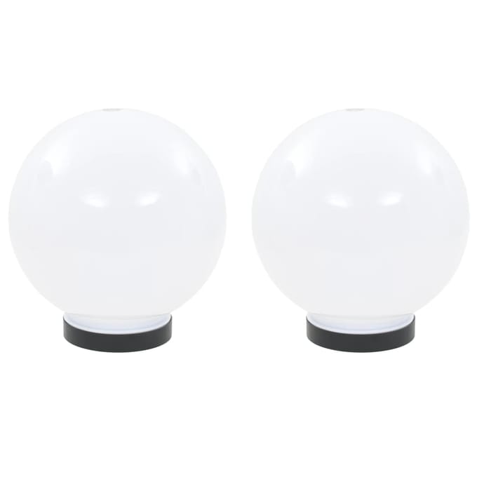 vidaXL LED-bollampen 2 st rond 20 cm PMMA