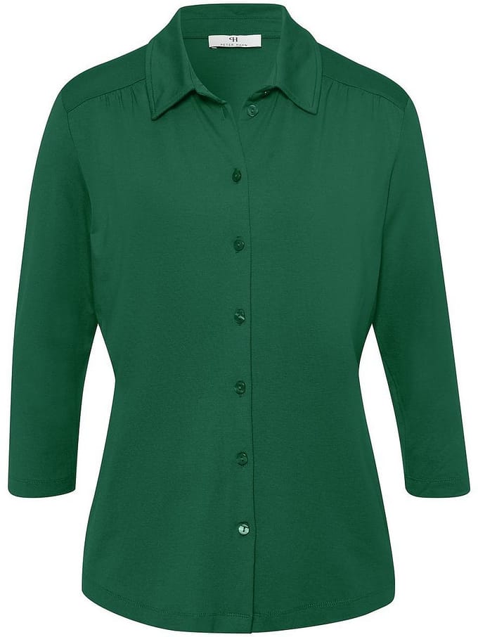 Jerseyblouse 3/4-mouwen Van Peter Hahn groen