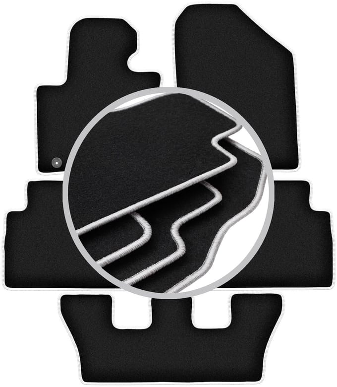 CARLUX-SILVER automatten voor: Kia Sorento III 7-zitter (2015-)