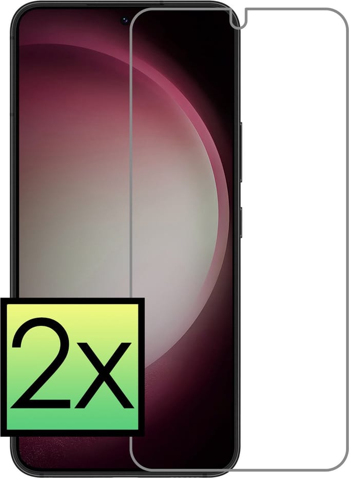 Screenprotector - 2 Stuks - Geschikt voor Samsung Galaxy S23 Plus - Extra Sterk - Beschermglas - Gehard Glas - Tempered Glass - Screen Protector - Bescherm Cover