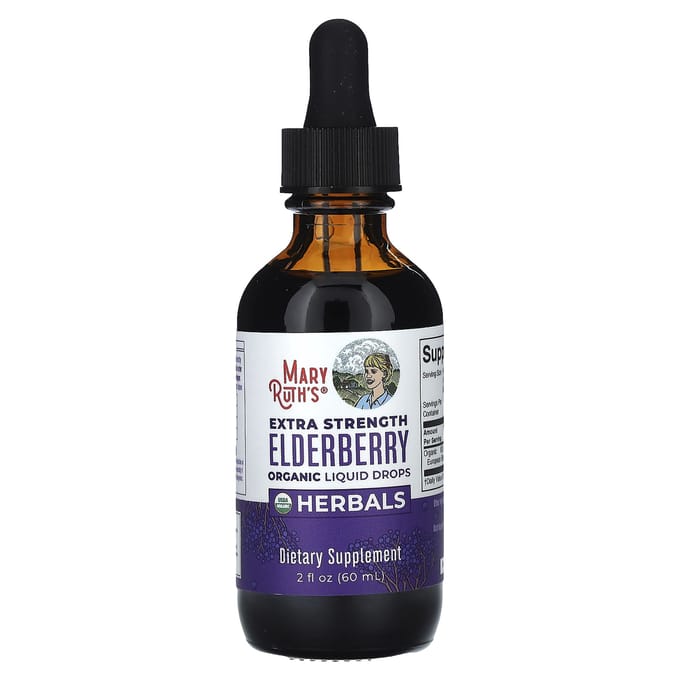MaryRuth's, Biologische Vlierbes, Extra Sterkte, 2 fl oz (60 ml)